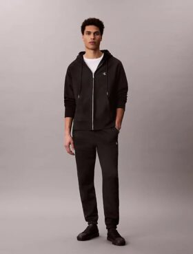 Pantaloni de jogging din fleece cu monogramă