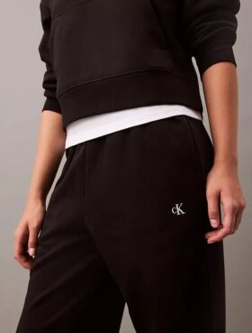 Pantaloni de jogging din fleece cu monogramă