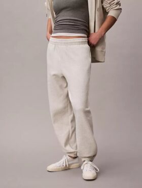 Pantaloni de jogging din fleece cu monogramă