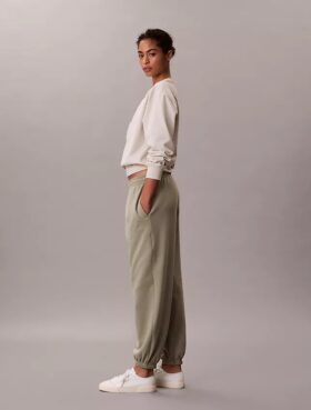 Pantaloni de jogging din fleece cu monogramă