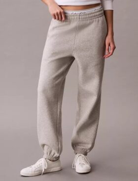 Pantaloni de jogging din fleece cu monogramă