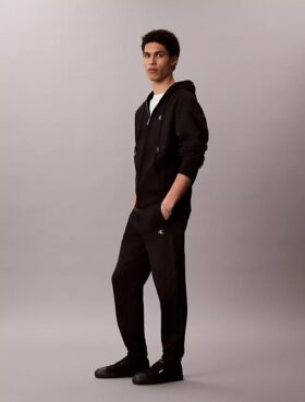 Pantaloni de jogging din fleece cu monogramă
