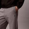 Pantaloni de jogging din fleece cu monogramă
