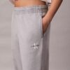 Pantaloni de jogging din material French Terry cu imprimeu Monologo Pantaloni de jogging din material French Terry cu imprimeu Monologo