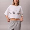 Pantaloni de jogging din material French Terry cu imprimeu Monologo Pantaloni de jogging din material French Terry cu imprimeu Monologo