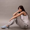 Pantaloni de jogging din material French Terry cu imprimeu Monologo Pantaloni de jogging din material French Terry cu imprimeu Monologo