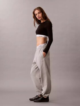 Pantaloni de jogging Monologo din French Terry