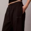 Pantaloni de pijama din bumbac cu buclă