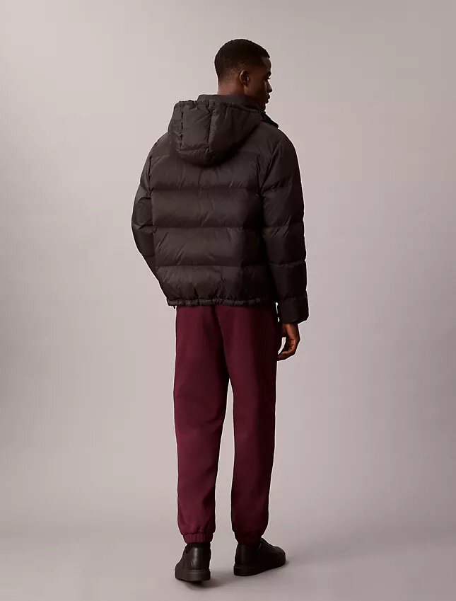 Pantaloni de trening din fleece cu imprimeu Monogram stratificat Pantaloni de trening din fleece cu imprimeu Monogram stratificat