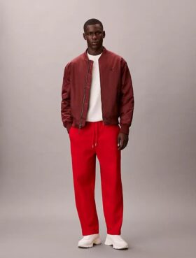 Pantaloni de trening din fleece cu monogramă