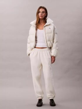 Pantaloni de trening din fleece cu monogramă