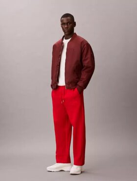 Pantaloni de trening din fleece cu monogramă