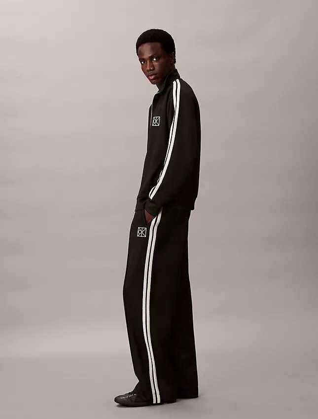 Pantaloni de trening din tricot dublu Pantaloni de trening din tricot dublu
