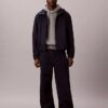 Pantaloni de trening ușori din denim indigo Pantaloni de trening ușori din denim indigo