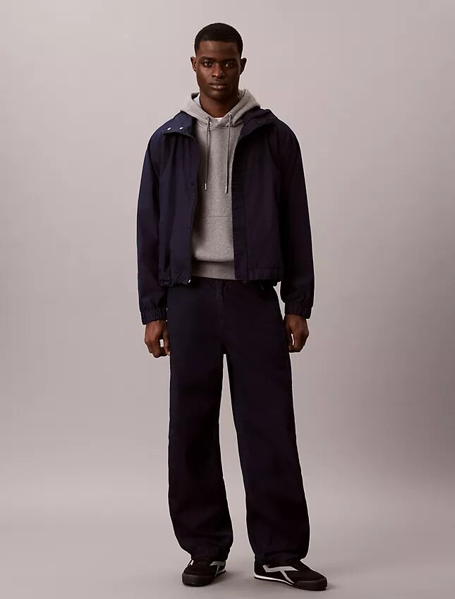Pantaloni de trening ușori din denim indigo Pantaloni de trening ușori din denim indigo