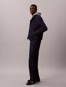 Pantaloni de trening ușori din denim indigo Pantaloni de trening ușori din denim indigo