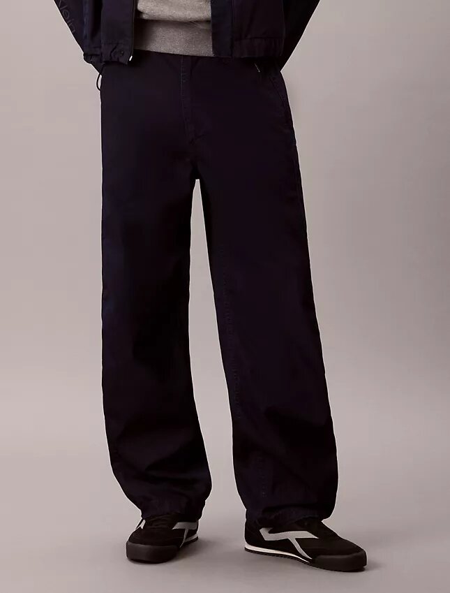 Pantaloni de trening ușori din denim indigo Pantaloni de trening ușori din denim indigo