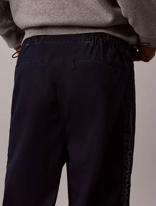 Pantaloni de trening ușori din denim indigo Pantaloni de trening ușori din denim indigo