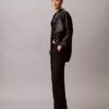 Pantaloni din amestec de gabardină de lână Pantaloni din amestec de gabardină de lână