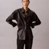 Pantaloni din amestec de gabardină de lână Pantaloni din amestec de gabardină de lână