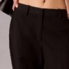 Pantaloni din amestec de gabardină de lână Pantaloni din amestec de gabardină de lână