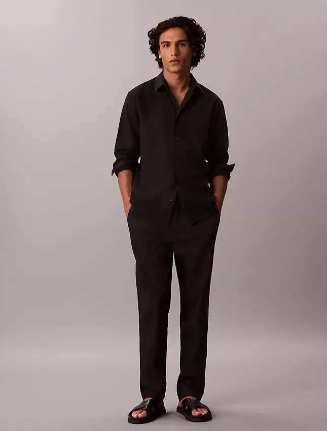 Pantaloni din amestec de in Pantaloni din amestec de in