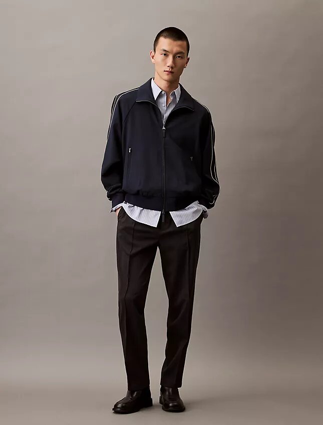 Pantaloni din amestec de lână, fără fermoar Pantaloni din amestec de lână, fără fermoar