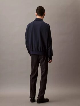 Pantaloni din amestec de lână, fără fermoar
