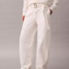 Pantaloni din bumbac cu curea
