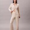 Pantaloni din țesătură interlock periată Pantaloni din țesătură interlock periată