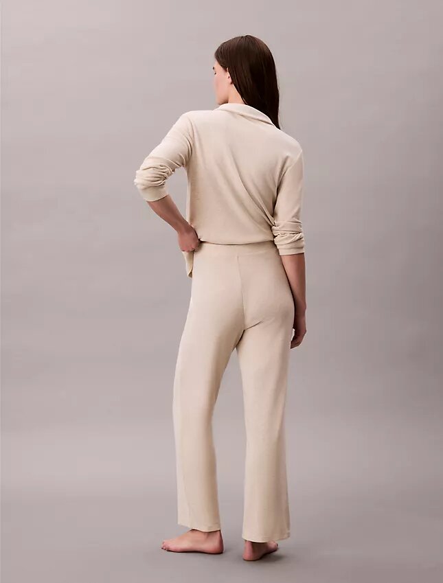 Pantaloni din țesătură interlock periată Pantaloni din țesătură interlock periată