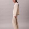 Pantaloni din țesătură interlock periată Pantaloni din țesătură interlock periată
