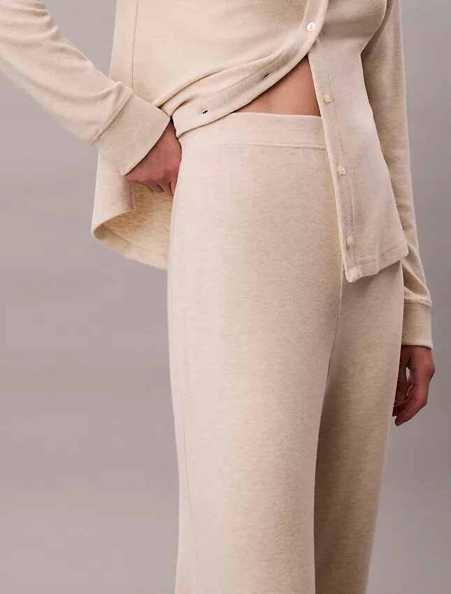 Pantaloni din țesătură interlock periată Pantaloni din țesătură interlock periată