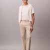 Pantaloni drepți din bumbac elastic Cotton Stretch Pantaloni drepți din bumbac elastic Cotton Stretch