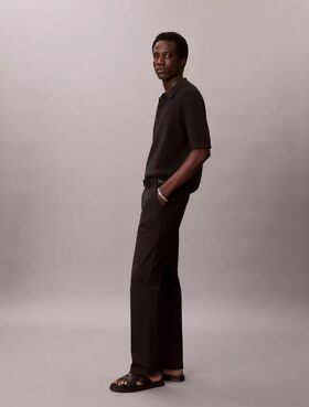 Pantaloni drepți din bumbac elastic Cotton Stretch