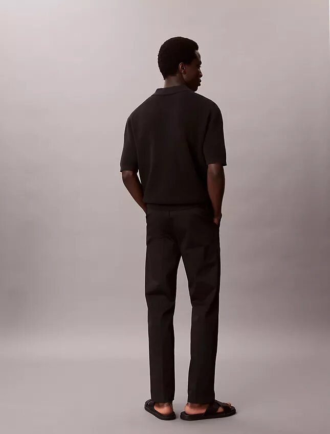 Pantaloni drepți din bumbac elastic Cotton Stretch Pantaloni drepți din bumbac elastic Cotton Stretch