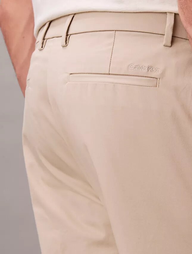Pantaloni drepți din bumbac elastic Cotton Stretch Pantaloni drepți din bumbac elastic Cotton Stretch