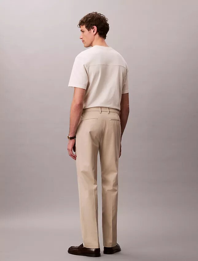 Pantaloni drepți din bumbac elastic Cotton Stretch Pantaloni drepți din bumbac elastic Cotton Stretch