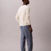 Pantaloni drepți din cambric, fără nasturi Pantaloni drepți din cambric, fără nasturi