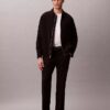 Pantaloni drepți din seersucker Pantaloni drepți din seersucker