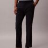 Pantaloni drepți din seersucker Pantaloni drepți din seersucker
