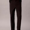 Pantaloni drepți din seersucker Pantaloni drepți din seersucker