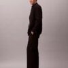 Pantaloni drepți din seersucker Pantaloni drepți din seersucker