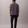 Pantaloni drepți din seersucker Pantaloni drepți din seersucker