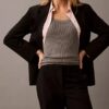 Pantaloni drepți, rafinați, cu elasticitate Pantaloni drepți, rafinați, cu elasticitate