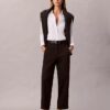 Pantaloni largi din bumbac Cotton Stretch