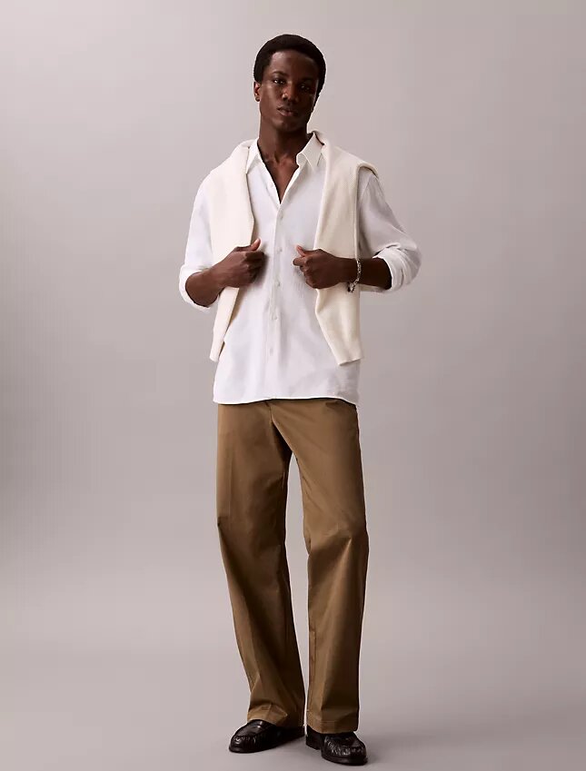 Pantaloni largi din bumbac Cotton Stretch Pantaloni largi din bumbac Cotton Stretch