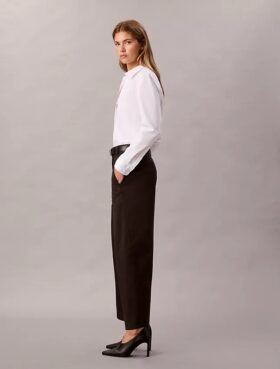 Pantaloni largi din bumbac Cotton Stretch