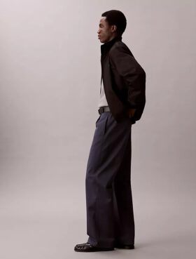 Pantaloni largi din bumbac Cotton Stretch