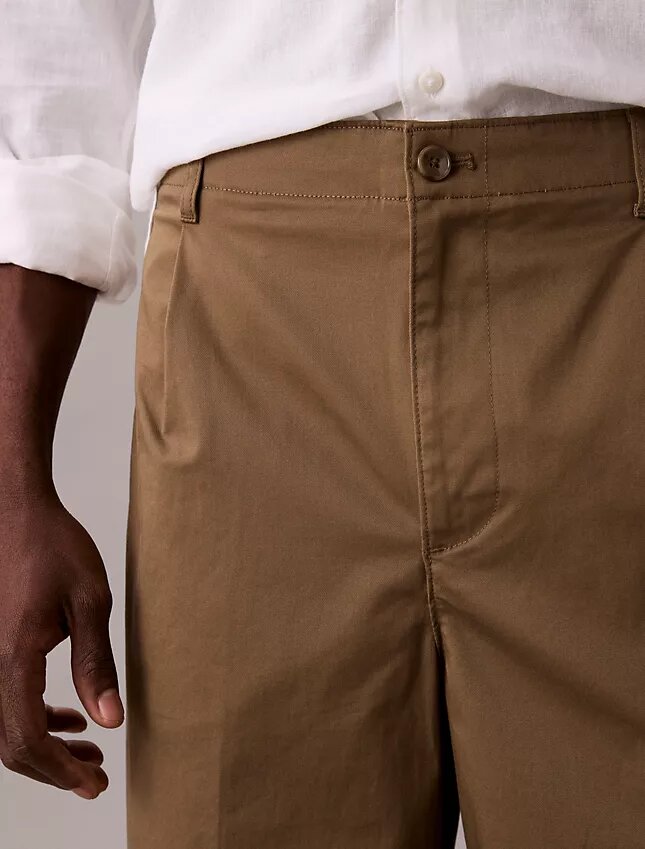 Pantaloni largi din bumbac Cotton Stretch Pantaloni largi din bumbac Cotton Stretch